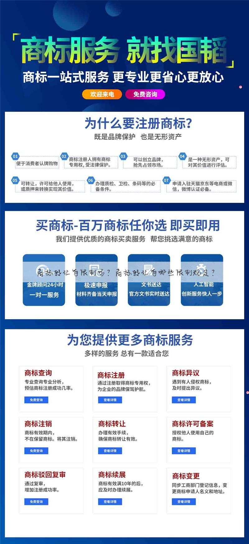 商标转让有限制吗？商标转让有哪些限制规定？