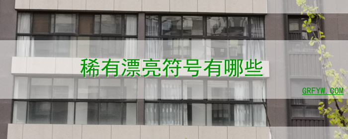 稀有漂亮符号有哪些