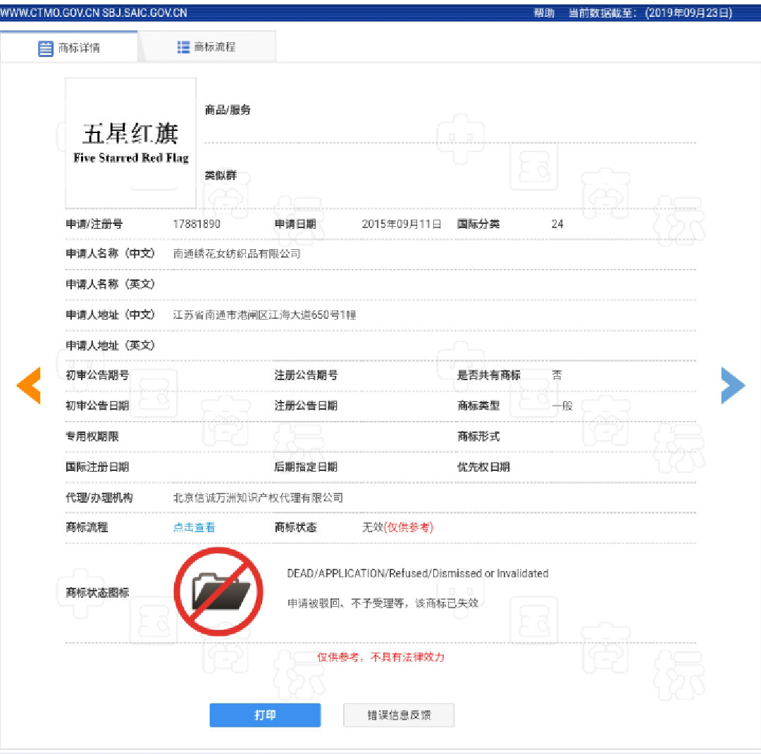 70岁的新“中国”,也有商标?