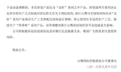 一审判赔6165万元的“纸业专利侵权案”被指令重审(附诉讼公告) 一审判赔6165万元的“纸业专利侵权案”被指令重审(附诉讼公告)