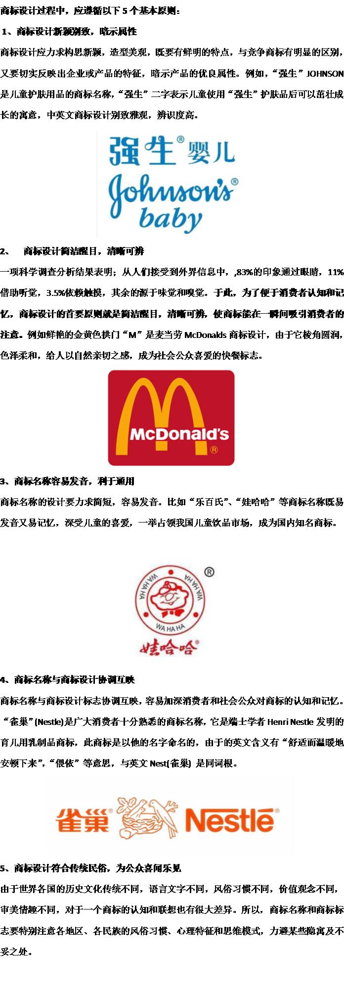 揭示:商标设计应遵循的5个基本原则 揭示:商标设计应遵循的5个基本原则