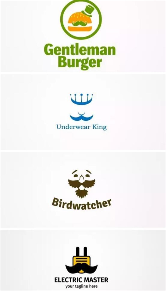 胡子元素商标设计作品赏析