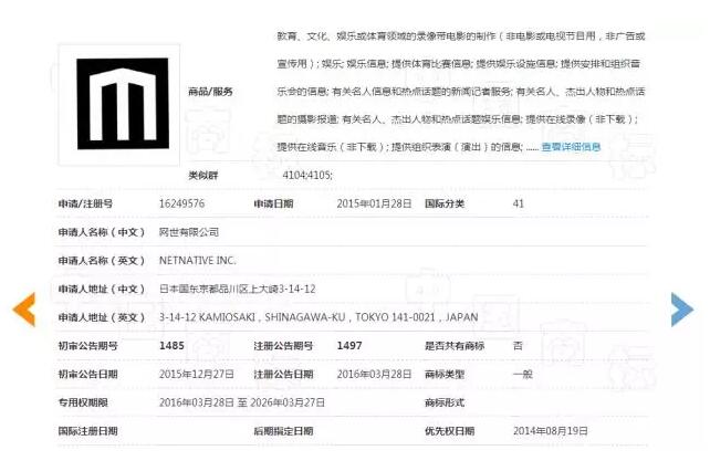 关于第19251287号“M”商标驳回复审决定书