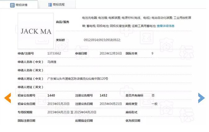 马云强势商标维权，“Jack MA”商标遭遇无效宣告！