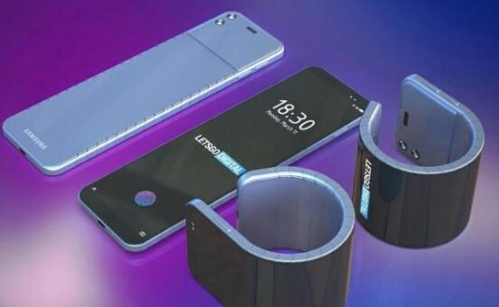 手机也可以弯曲戴在手腕上？三星新专利太酷了